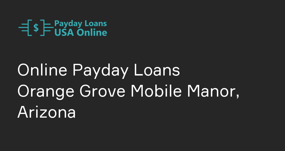 Online Payday Loans in Orange Grove Mobile Manor, Arizona