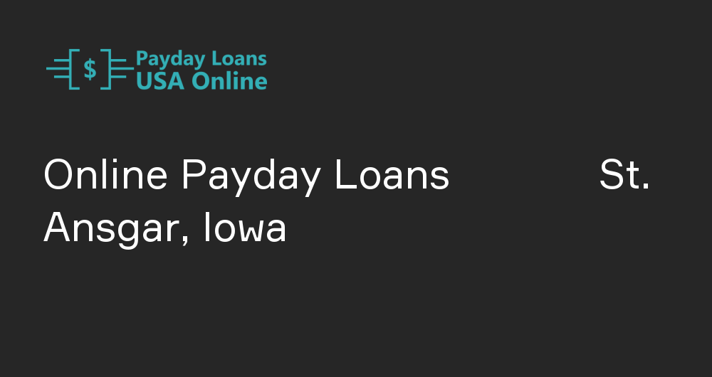 Online Payday Loans in St. Ansgar, Iowa