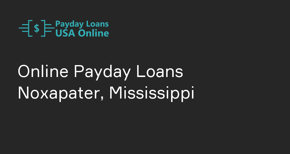 Online Payday Loans in Noxapater, Mississippi