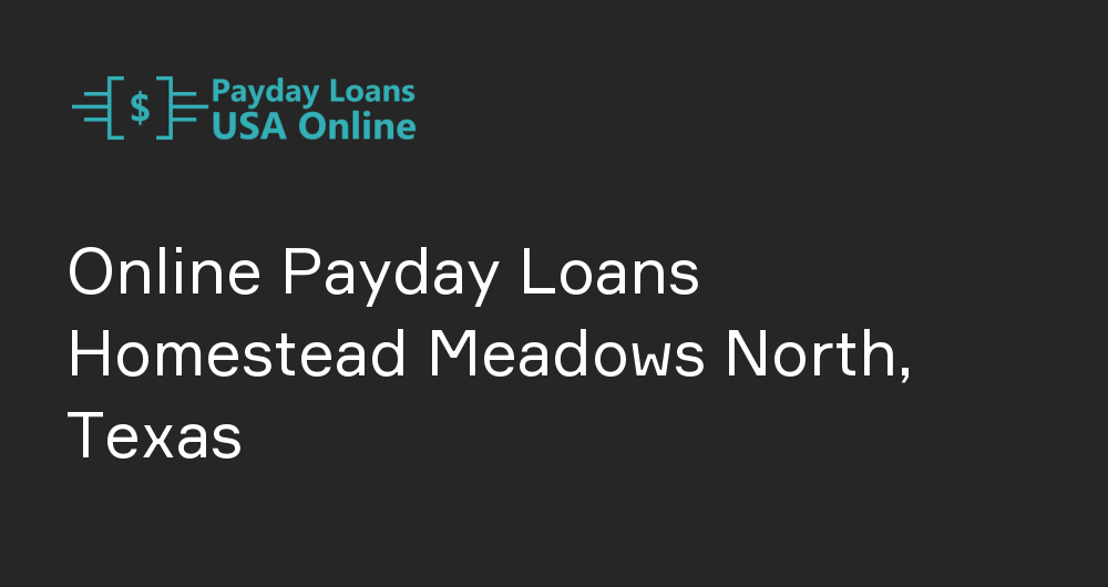 Online Payday Loans in Homestead Meadows North, Texas